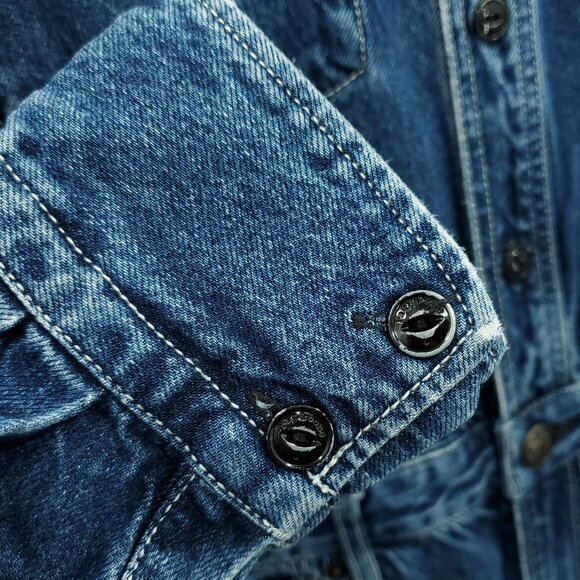 rag & bone All In One Denim Jumpsuit 10/30 Willow Blue - Picture 12 of 16